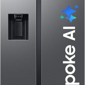 LG 655 L Frost-Free Smart Inverter Double Door Side-By-Side Refrigerator (GL-B257HDSY, Dazzle Steel, Express Freeze | Multi Air-Flow)